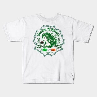 Grainne Ni Mhaille Shamrocks Kids T-Shirt